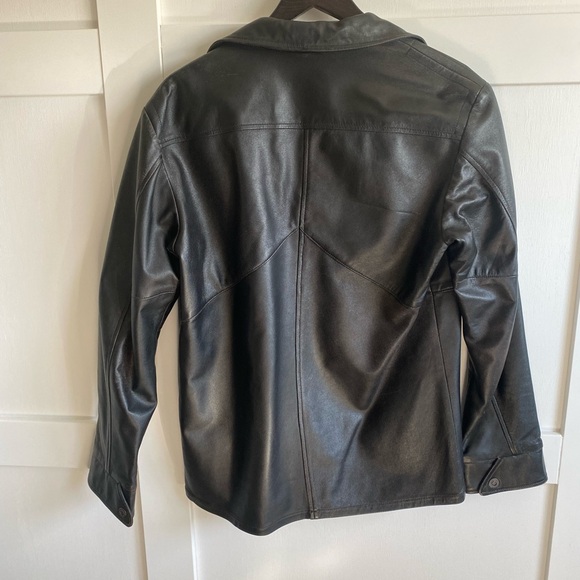 Black Diesel 100% Leather Jacket - Picture 2 of 5